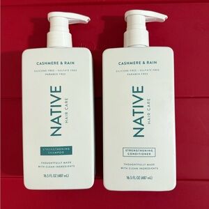 Native Cashmere & Rain Hair Care  - White-Shampoo and Conditioner-NEW